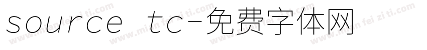 source tc字体转换